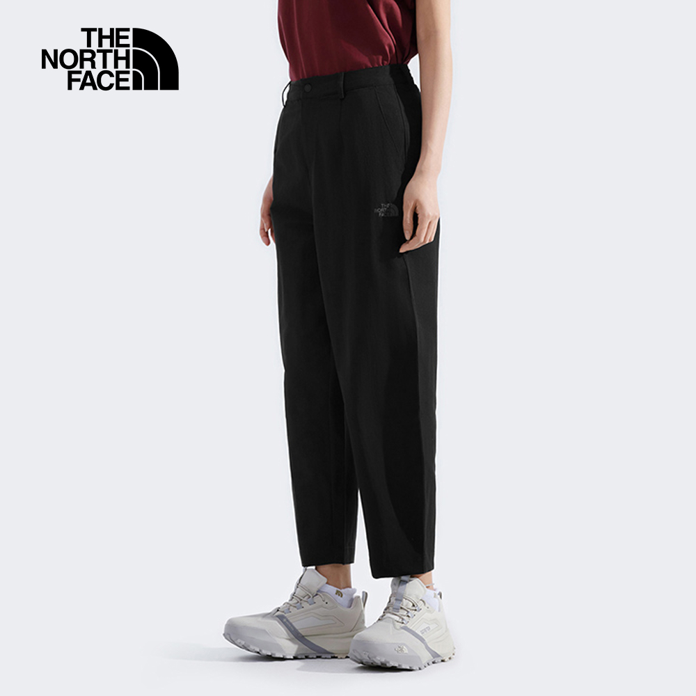 The North Face北面女款黑色DWR防潑水休閒長褲｜8C4ZJK3