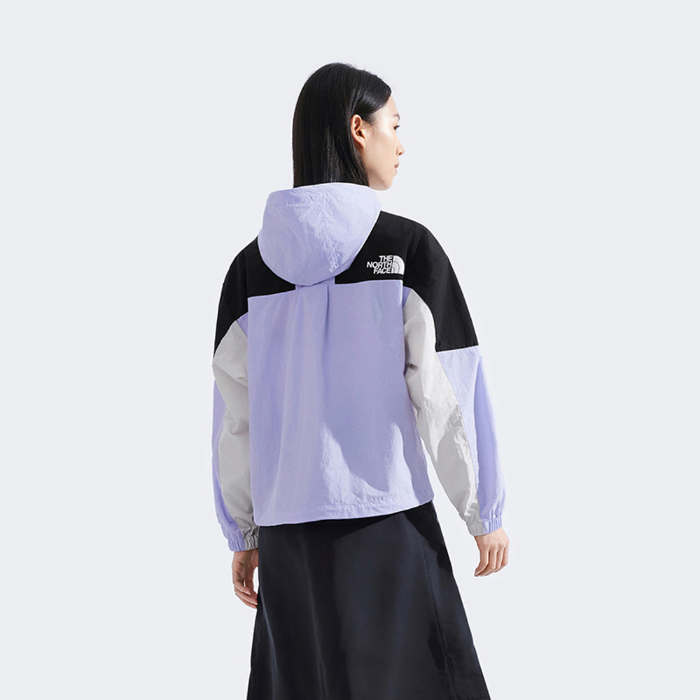【10/27 00點限時搶購】The North Face北面女款紫黑拼接WindWall防風外套｜8CJS6H2