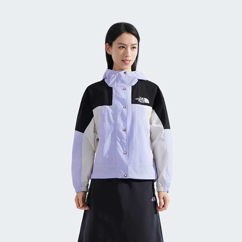 【10/27 00點限時搶購】The North Face北面女款紫黑拼接WindWall防風外套｜8CJS6H2