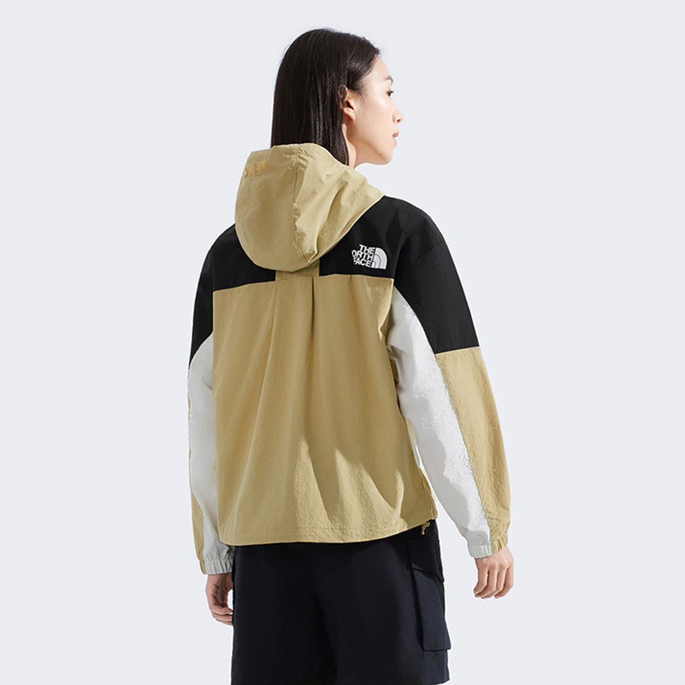 【10/27 12點限時搶購】The North Face北面女款棕黑拼接WindWall防風外套｜8CJSQV2
