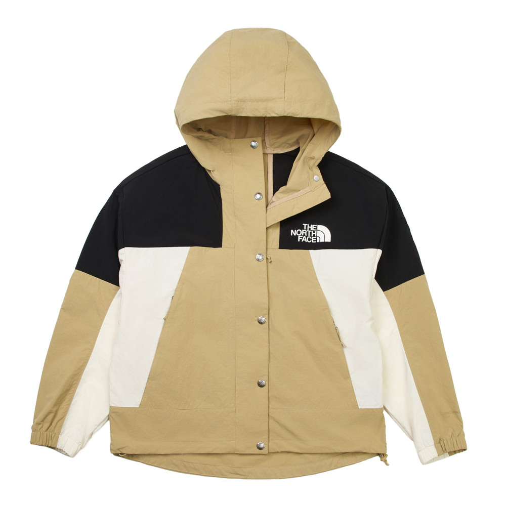 【10/27 12點限時搶購】The North Face北面女款棕黑拼接WindWall防風外套｜8CJSQV2