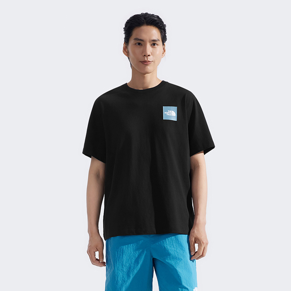 The North Face北面男女款黑色純棉短袖T恤｜8DC2JK3