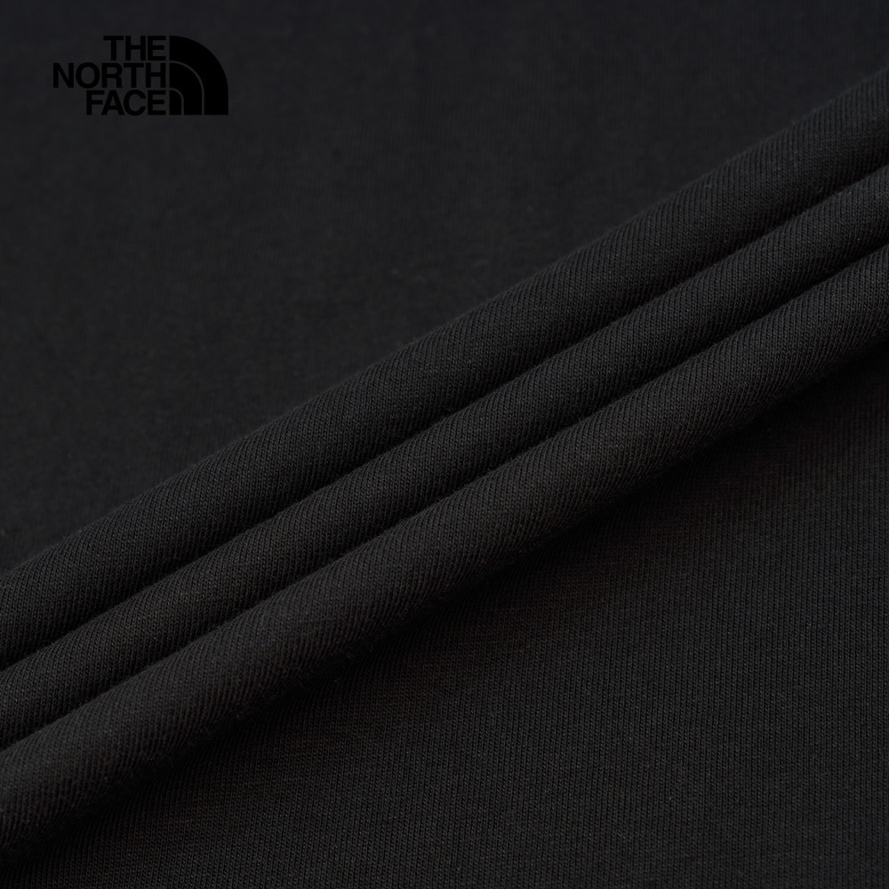 The North Face北面男女款黑色純棉短袖T恤｜8DC2JK3