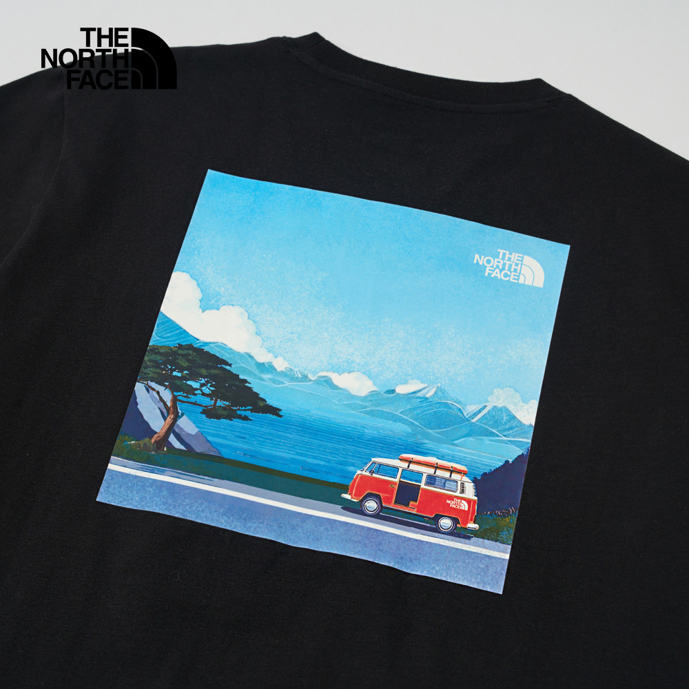 The North Face北面男女款黑色純棉短袖T恤｜8DC2JK3