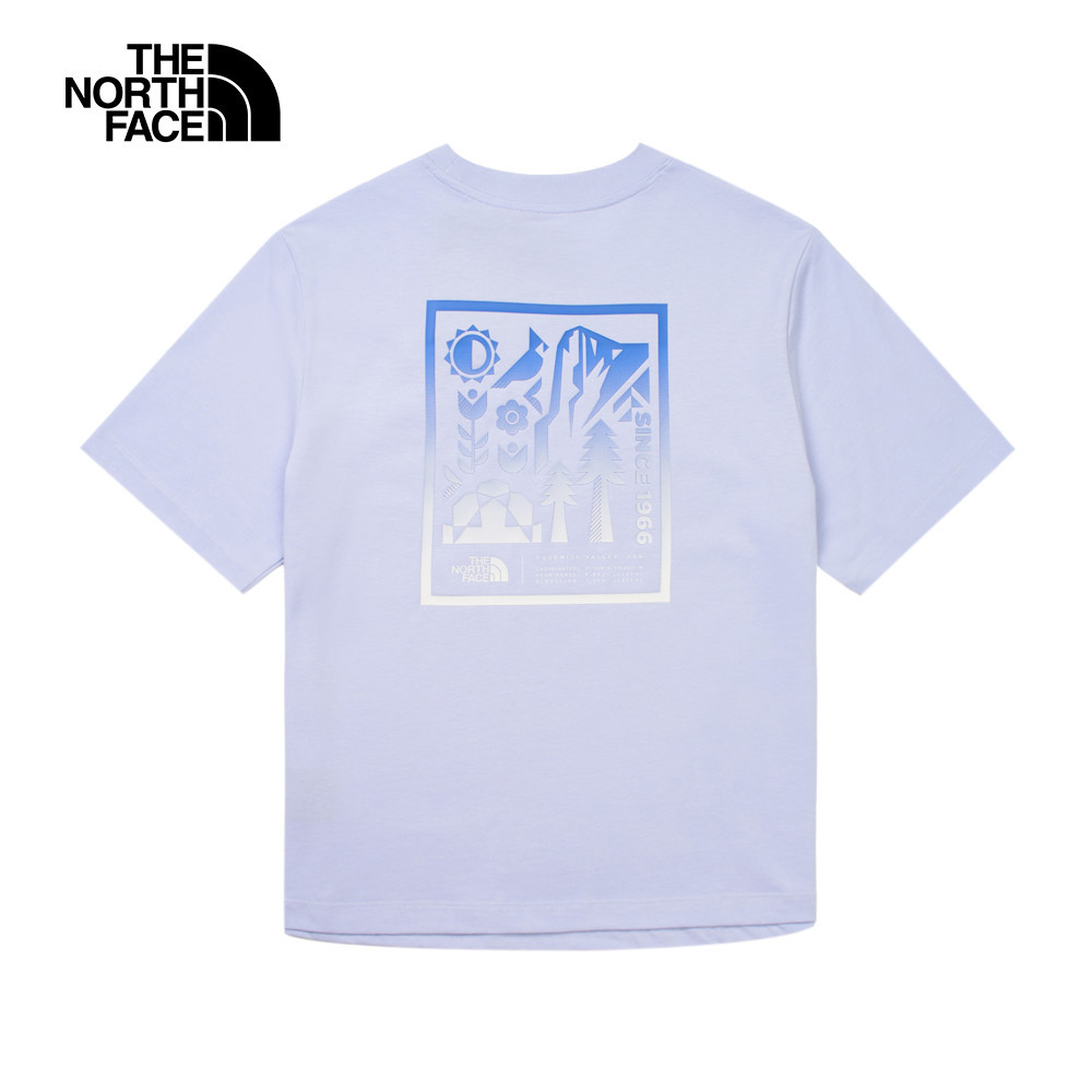 The North Face北面女款紫色純棉短袖T恤｜8DCJ0VI