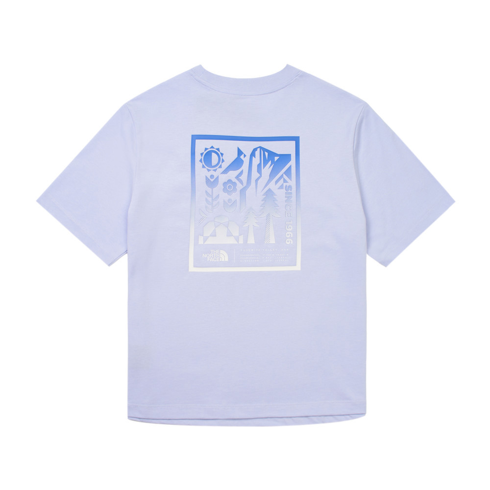 The North Face北面女款紫色純棉短袖T恤｜8DCJ0VI