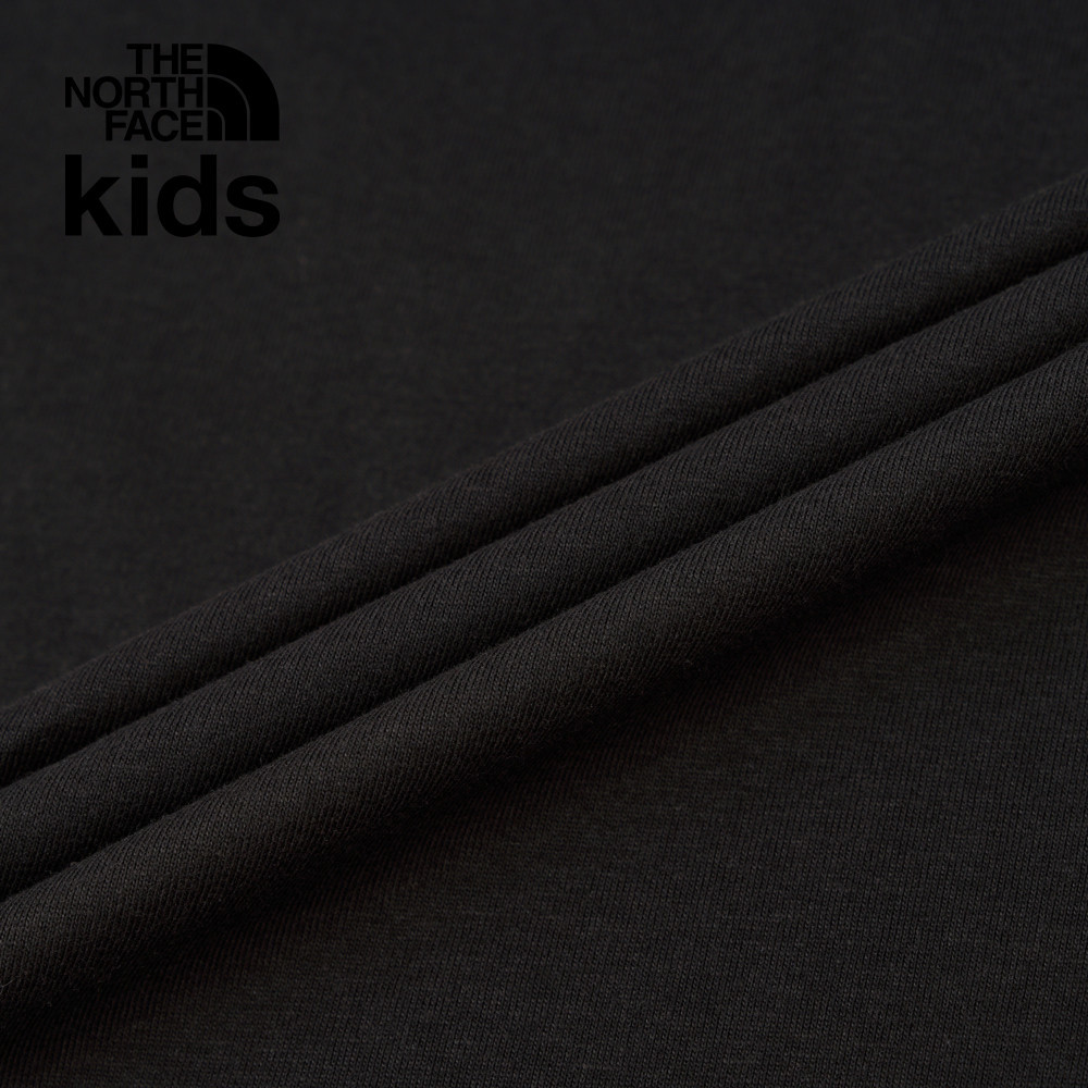 The North Face北面兒童黑色吸濕排汗短袖T恤｜8DD3JK3