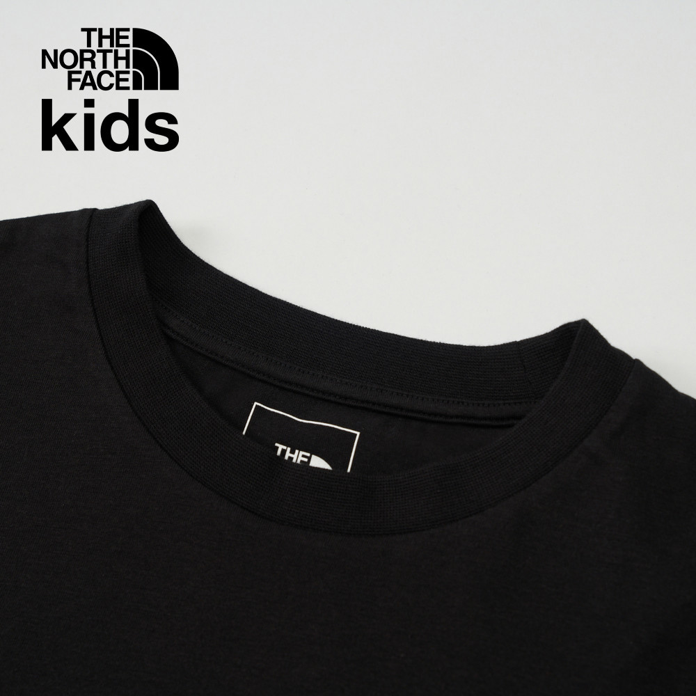 The North Face北面兒童黑色吸濕排汗短袖T恤｜8DD3JK3