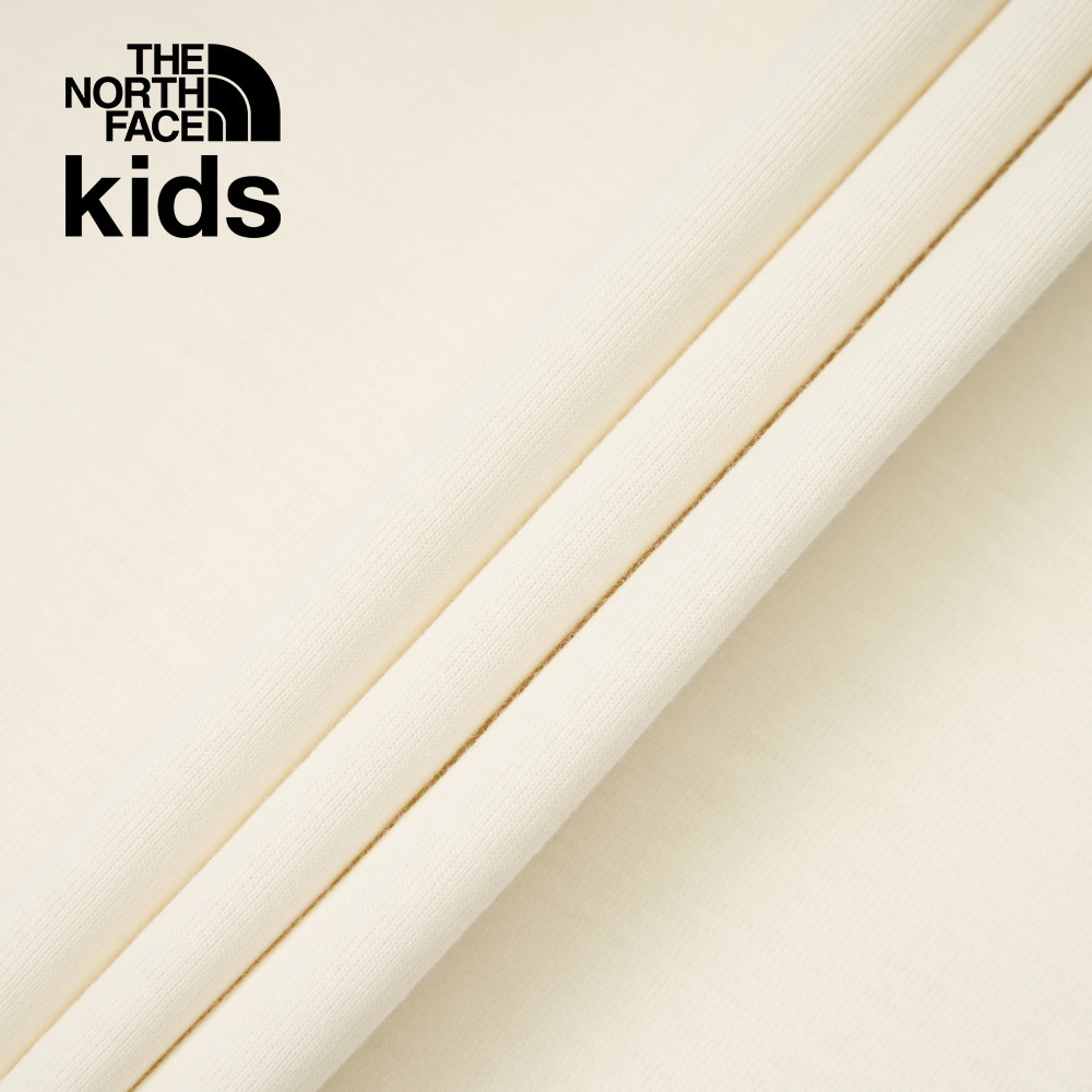 The North Face北面兒童米白色吸濕排汗短袖T恤｜8DD3QLI