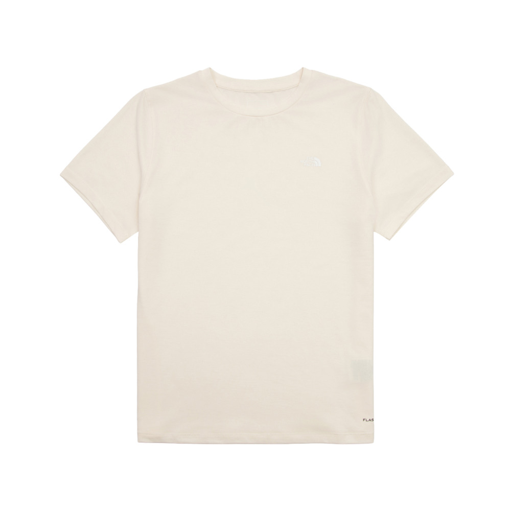 The North Face北面女款米白色吸濕排汗短袖T恤｜8EYKQLI