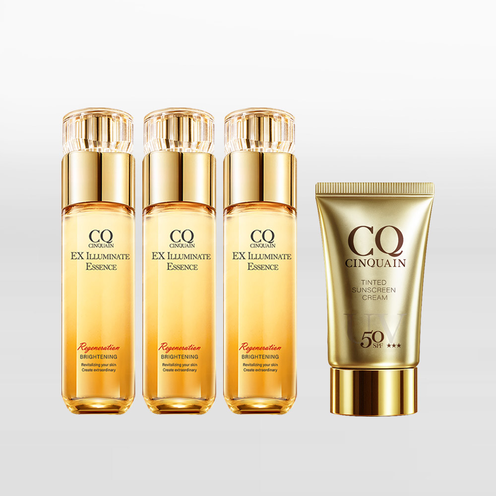 【無瑕白皙】CQ思珂 璀璨光晶透活膚露(小仙露) *3入 送 防曬乳SPF50★★★*1(任選)-共4件