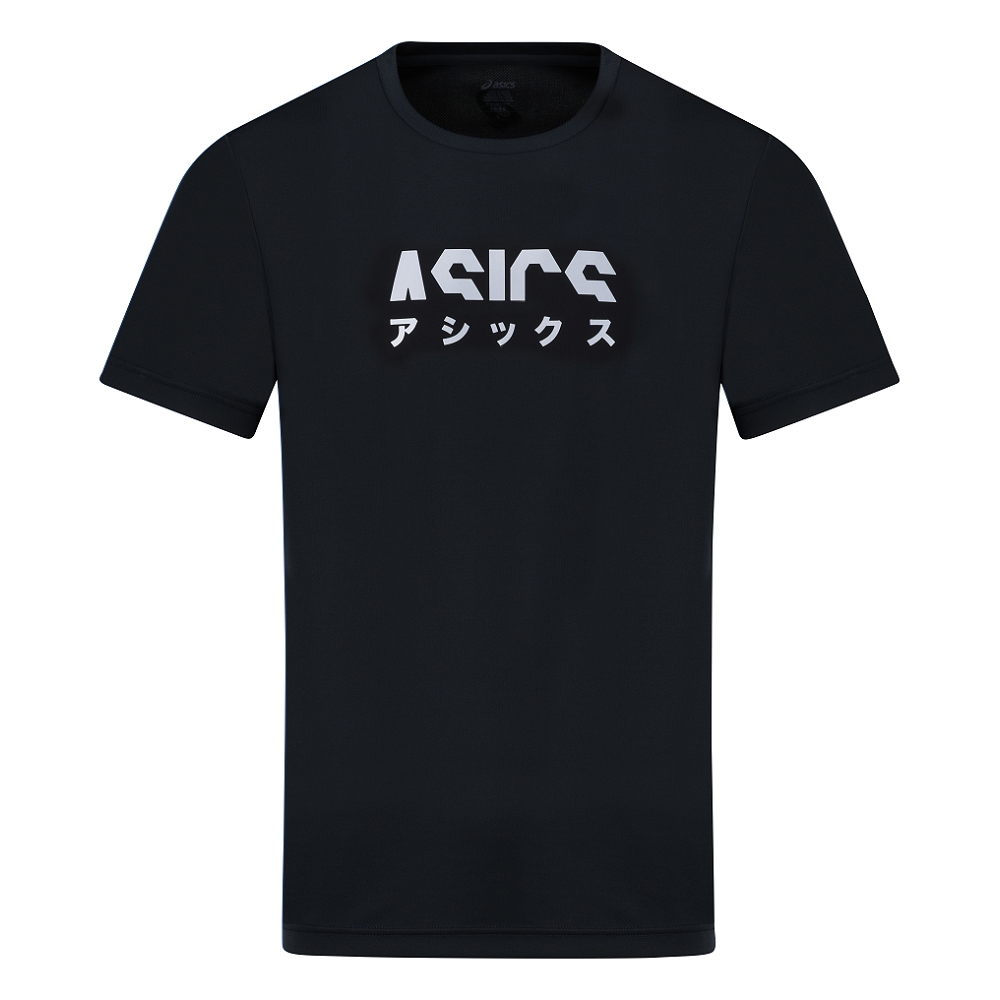 短袖上衣 男款 KATAKANA 亞洲版 跑步上衣 2011D491-001