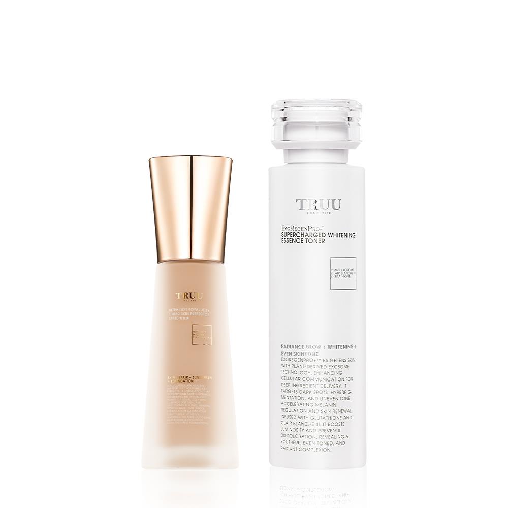 【新品上市】極奢蜂王乳潤色美肌霜SPF50★★★【謝宜君推薦】+化妝水擇1（蜂王乳極潤修護精華露／美白調理平衡露／舒緩安撫原生露／極萃煥顏精華露／全能鎖水滋潤精華露／美白外泌體超導精華露）