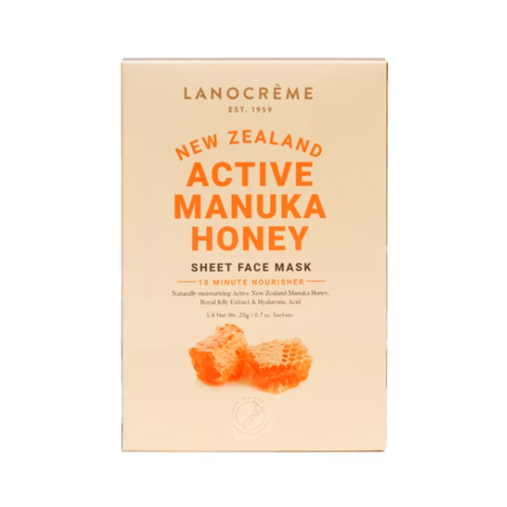 Lanocreme蘭儂 麥蘆卡蜂蜜賦活面膜 (5片/盒)