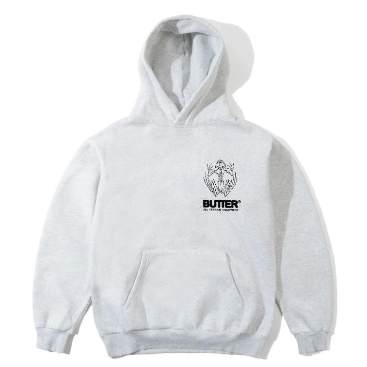 【BUTTER GOODS】帽T 灰 - FOSSIL PULLOVER HOOD