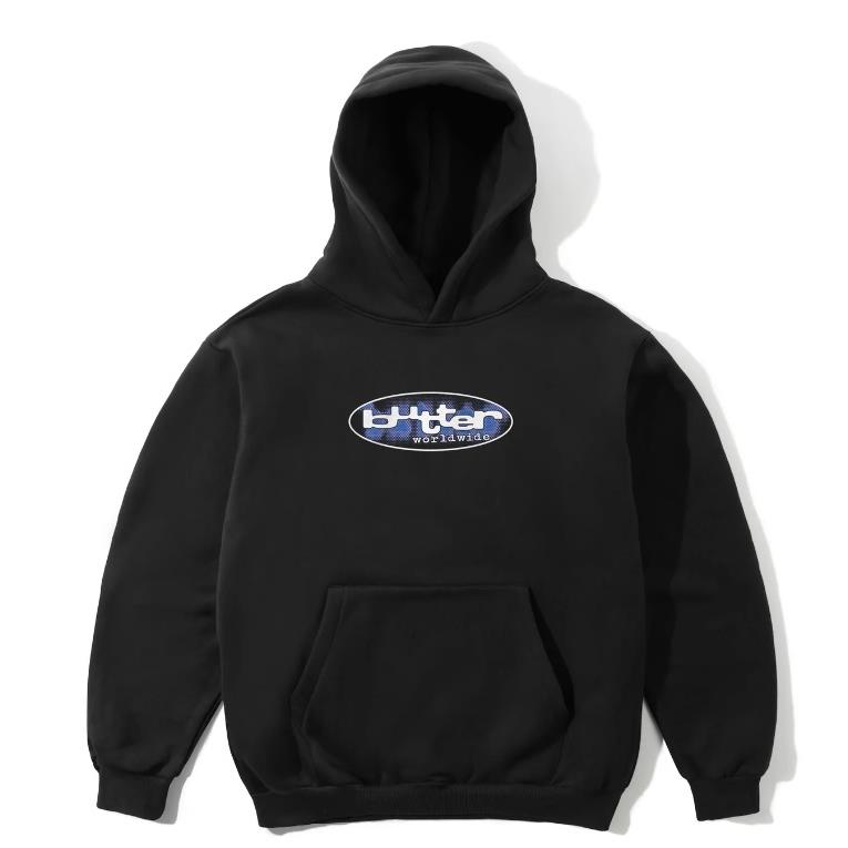 【BUTTER GOODS】帽T 黑 - VORTEX PULLOVER HOOD BLACK
