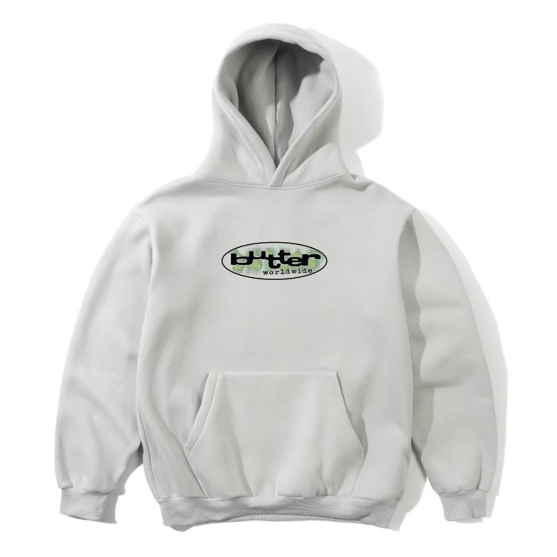 【BUTTER GOODS】帽T 灰 - VORTEX PULLOVER HOOD