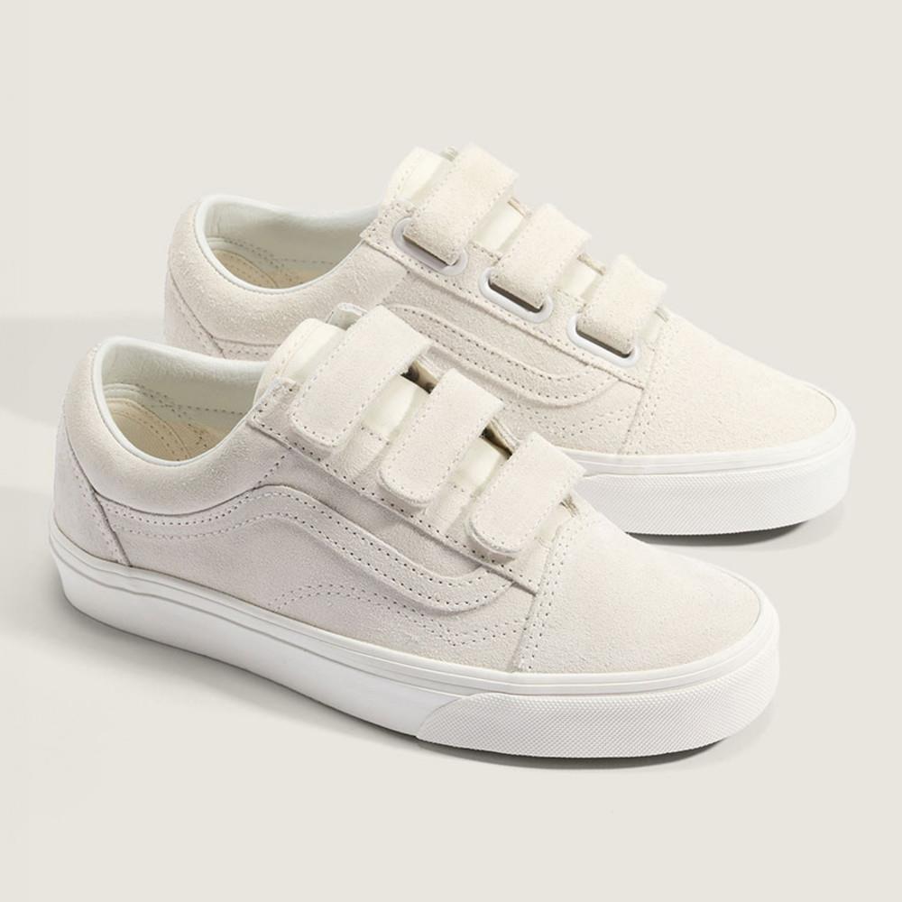 Vans Old Skool V 男女款米白色滑板鞋