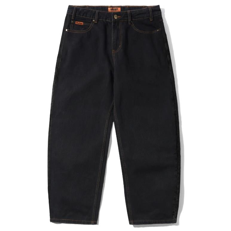 【BUTTER GOODS】滑板神褲 洗水單寧黑 - BAGGY DENIM JEANS WASHED BLACK