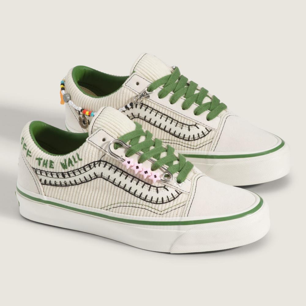 Vans Premium LX Old Skool Charms 男女款米白色滑板鞋