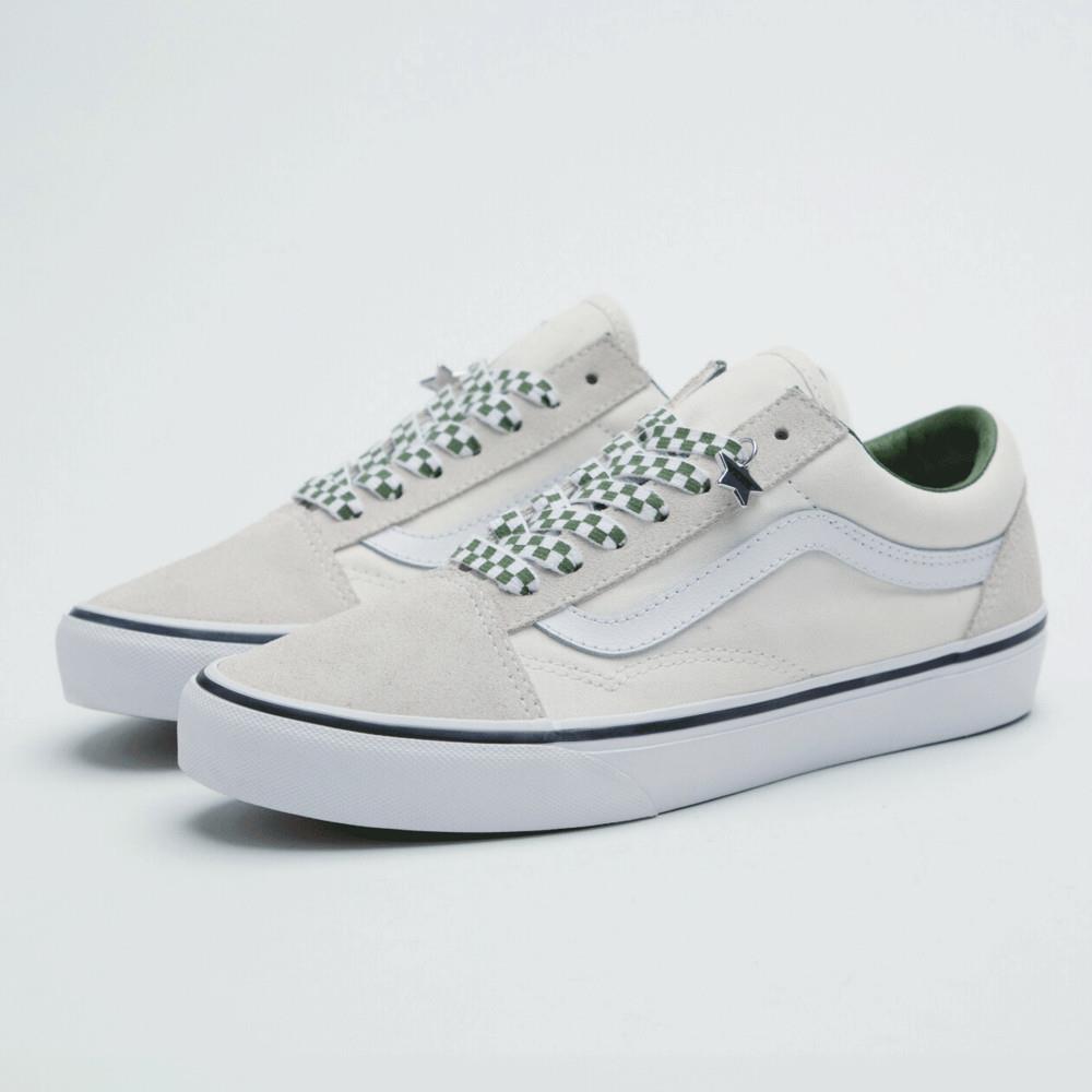 Vans Old Skool 男女款米白色滑板鞋