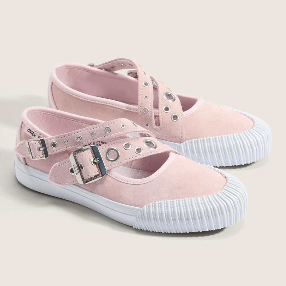 Vans Mary Jane Straps 男女款粉色滑板鞋