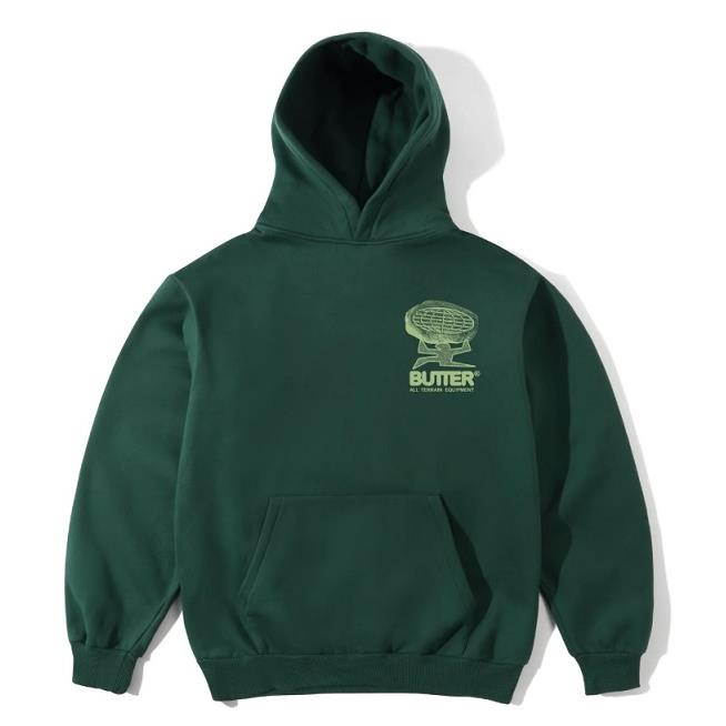 【BUTTER GOODS】帽T 綠 - TERRAIN PULLOVER HOOD