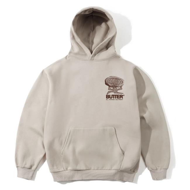 【BUTTER GOODS】帽T 米色 - TERRAIN PULLOVER HOOD