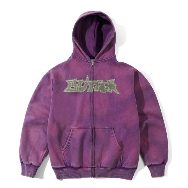 【BUTTER GOODS】外套 紫 - ENCOUNTER ZIP-THRU HOOD