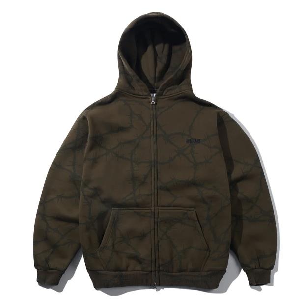 【BUTTER GOODS】外套 橄欖綠 - WIRED ZIP-THRU HOOD