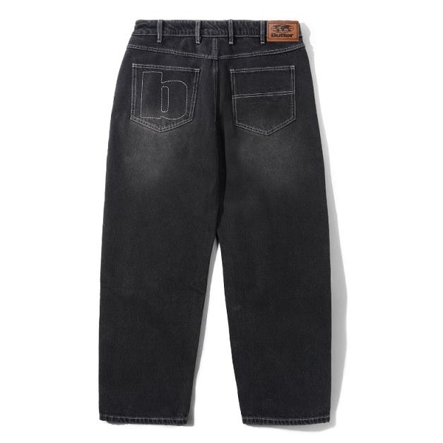 【BUTTER GOODS】滑板神褲 洗水單寧黑 - ACE DENIM JEANS