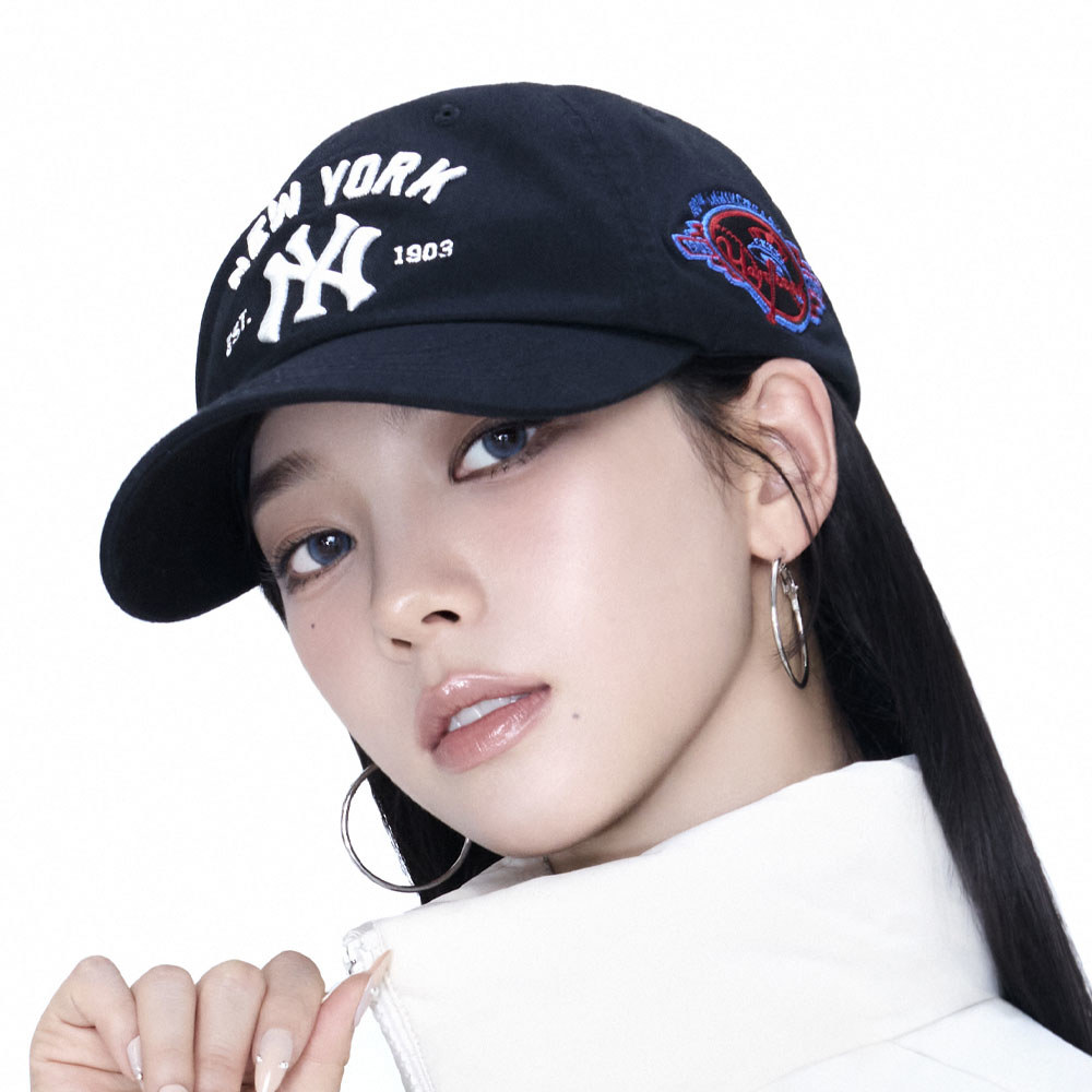 MLB 可調式軟頂棒球帽 紐約洋基隊 (3ACPB105N-50BKS)