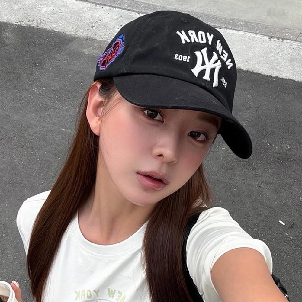 MLB 可調式軟頂棒球帽 紐約洋基隊 (3ACPB105N-50BKS)