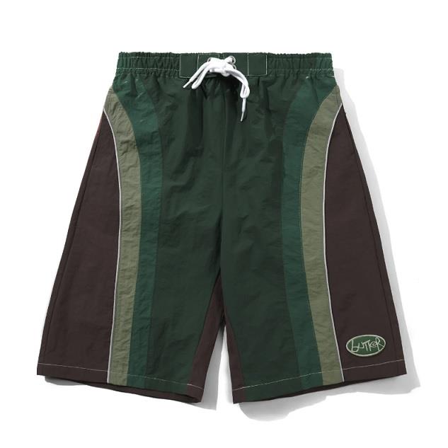 【BUTTER GOODS】尼龍短褲 咖啡 - WIPEOUT BOARDSHORTS
