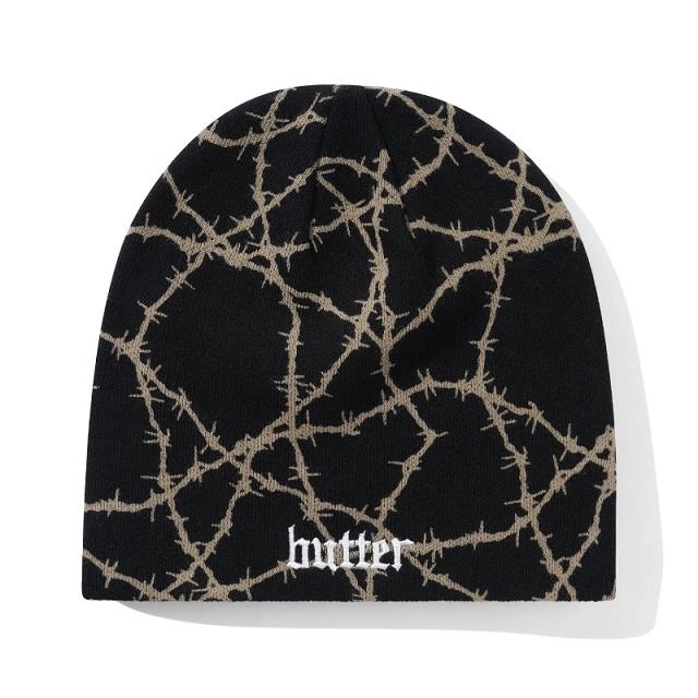 【BUTTER GOODS】毛帽 黑 - WIRED SKULLY BEANIE