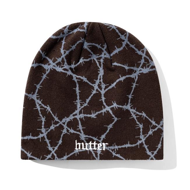 【BUTTER GOODS】毛帽 咖啡 - WIRED SKULLY BEANIE