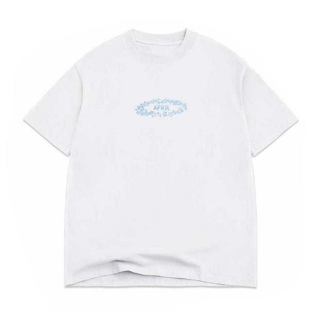 【 APRIL 】短T 白 - STARS TEE