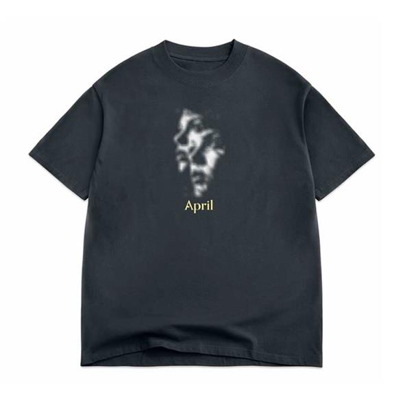 【 APRIL 】短T 黑 - TWO FACE TEE