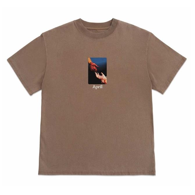 【 APRIL 】短T 咖啡 - MATERIAL TEE