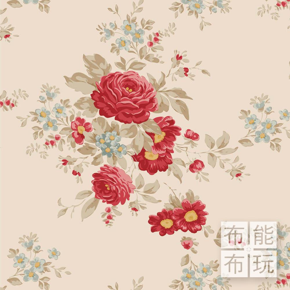 【2025年秋冬新品預購】Tilda Merry Little Christmas 歡慶聖誕棉布: 奶油色頌歌 100637