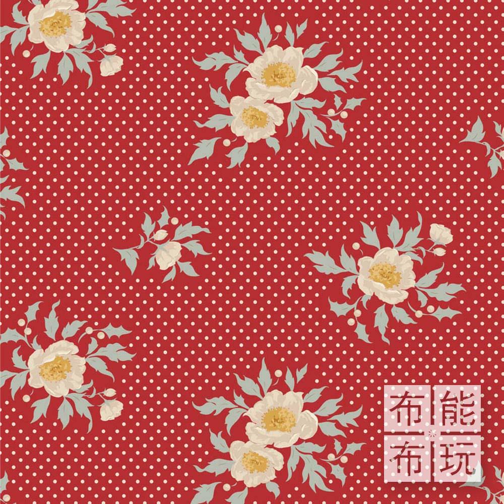 【2025年秋冬新品預購】Tilda Merry Little Christmas 歡慶聖誕棉布: 紅色喜悅 100624
