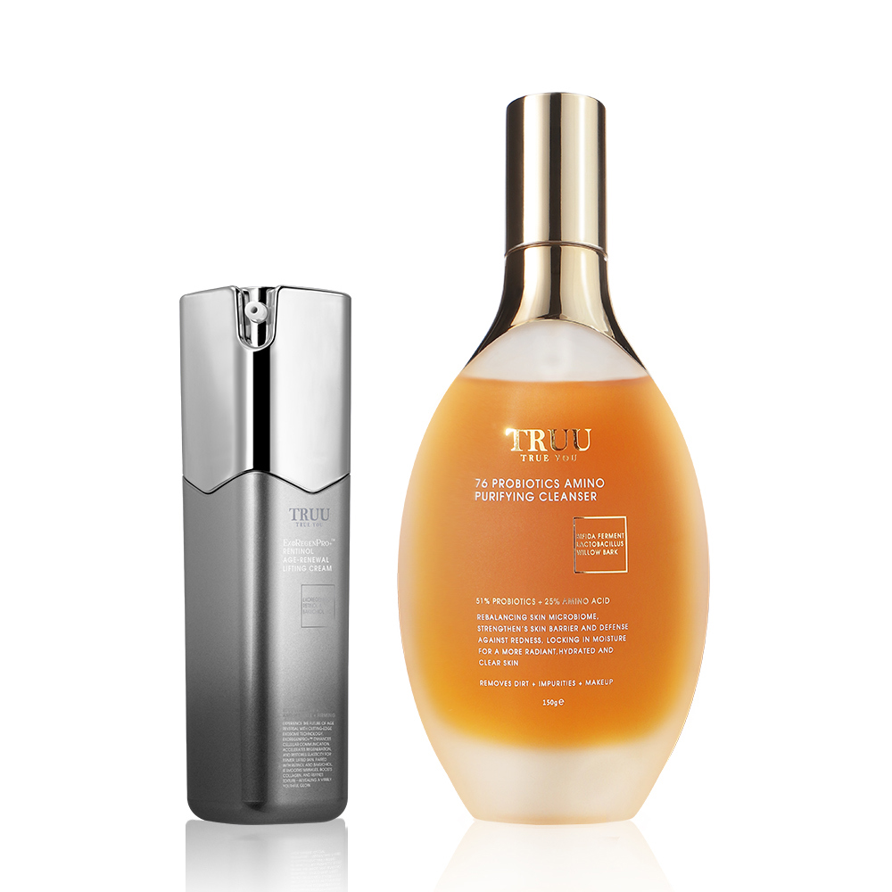 【新品上市】PDRN外泌體A醇再生精華乳【佩甄推薦】+76酵母胺基酸淨膚潔顏露（防滑升級版）【小嫻 ．李佩甄推薦】