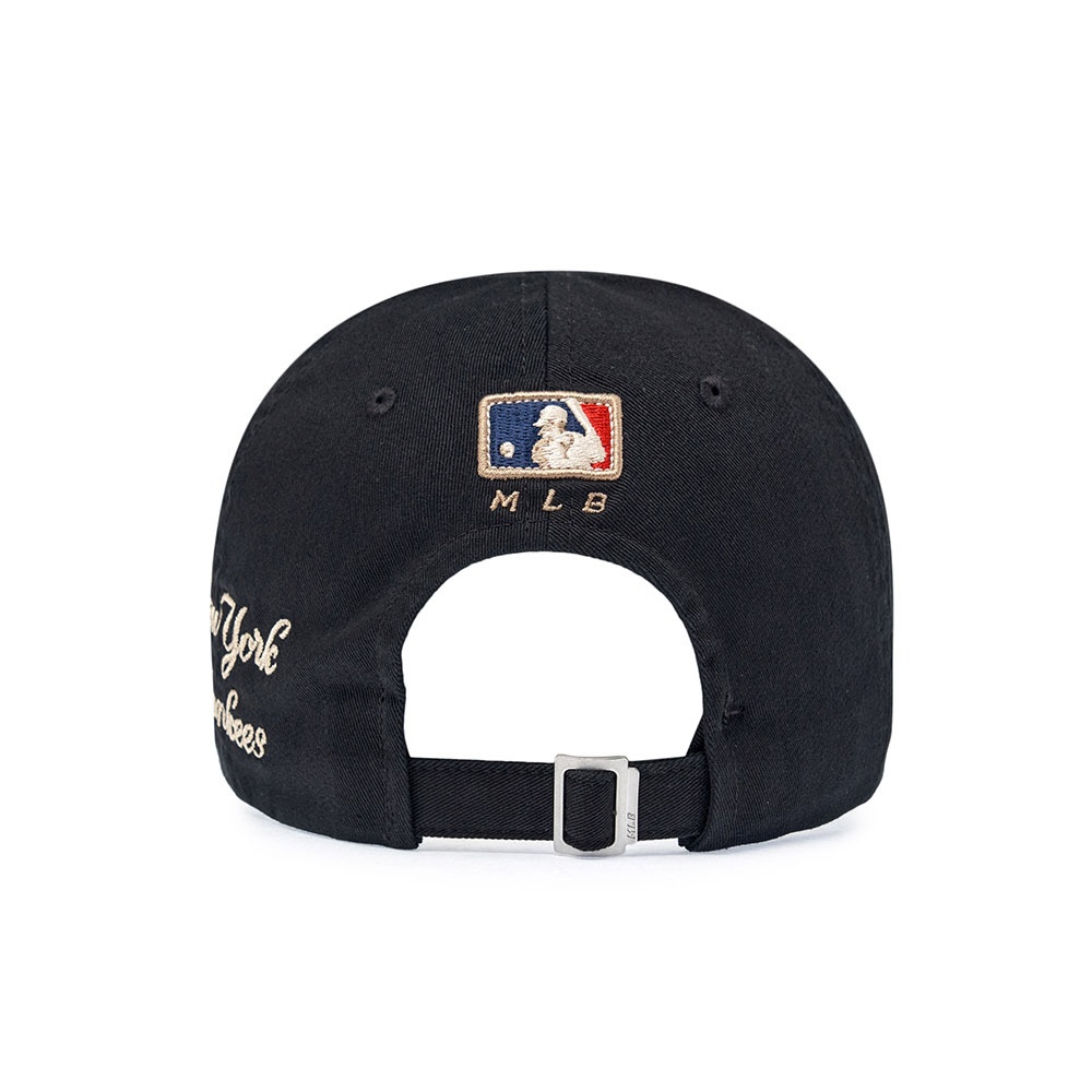 MLB 可調式軟頂棒球帽 紐約洋基隊 (3ACPB175N-50BKS)