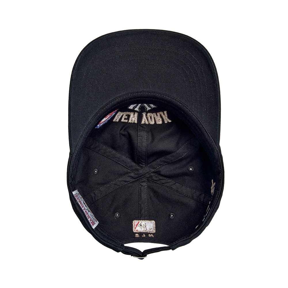 MLB 可調式軟頂棒球帽 紐約洋基隊 (3ACPB175N-50BKS)