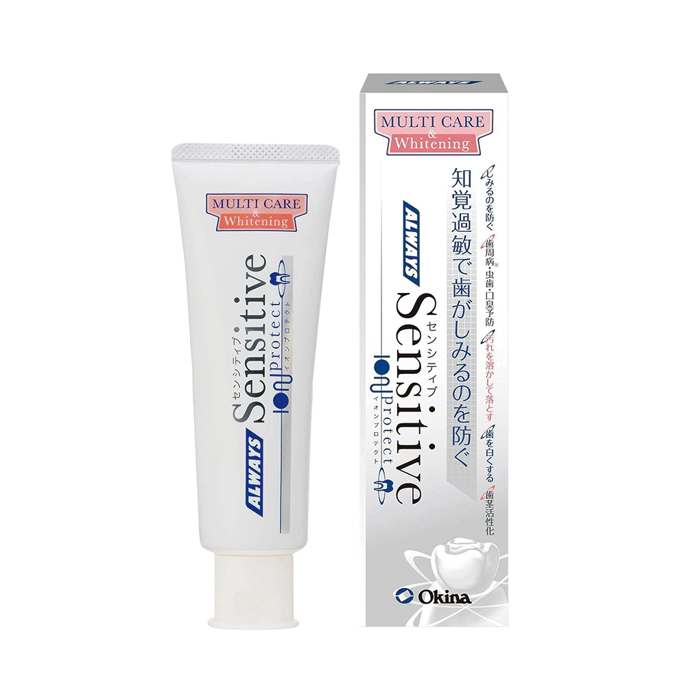 日本ALWAYS抗敏感淨白多效護理牙膏110g