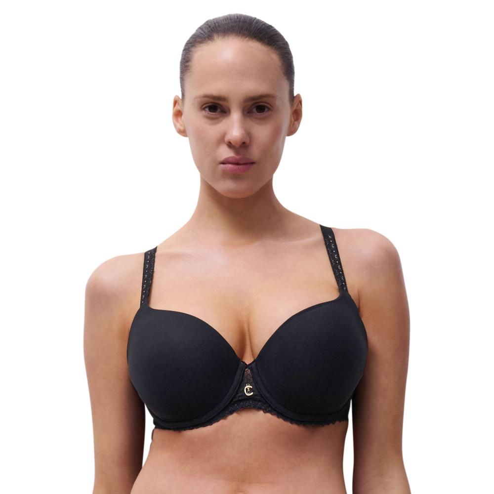 【Chantelle】3D記憶纖維T-Shirt Bra 內衣>BCD罩杯>黑色(19XN0_011)【Romance】