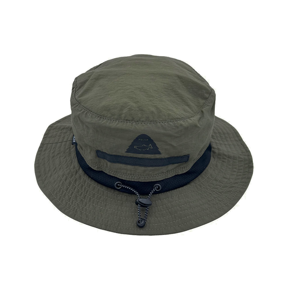 日本限定 Poler x Tonedtrout StreamR Packable Hat 聯名可收納輕便漁夫帽 / 深卡其綠