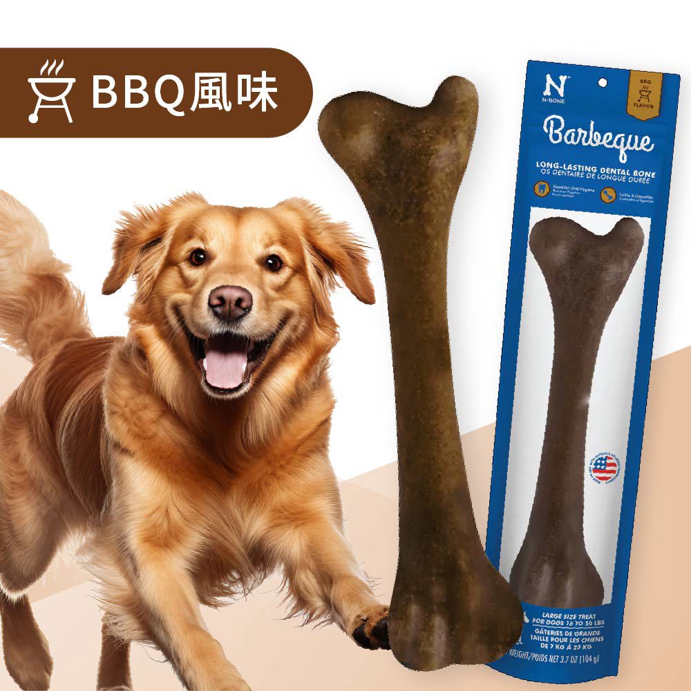 N-BONE® 恩棒 巨型潔牙棒 BBQ風味 104g/單支