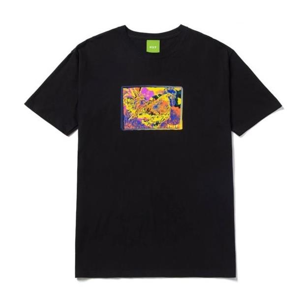 【HUF】短T 黑 - THE ROOSTER T-SHIRT