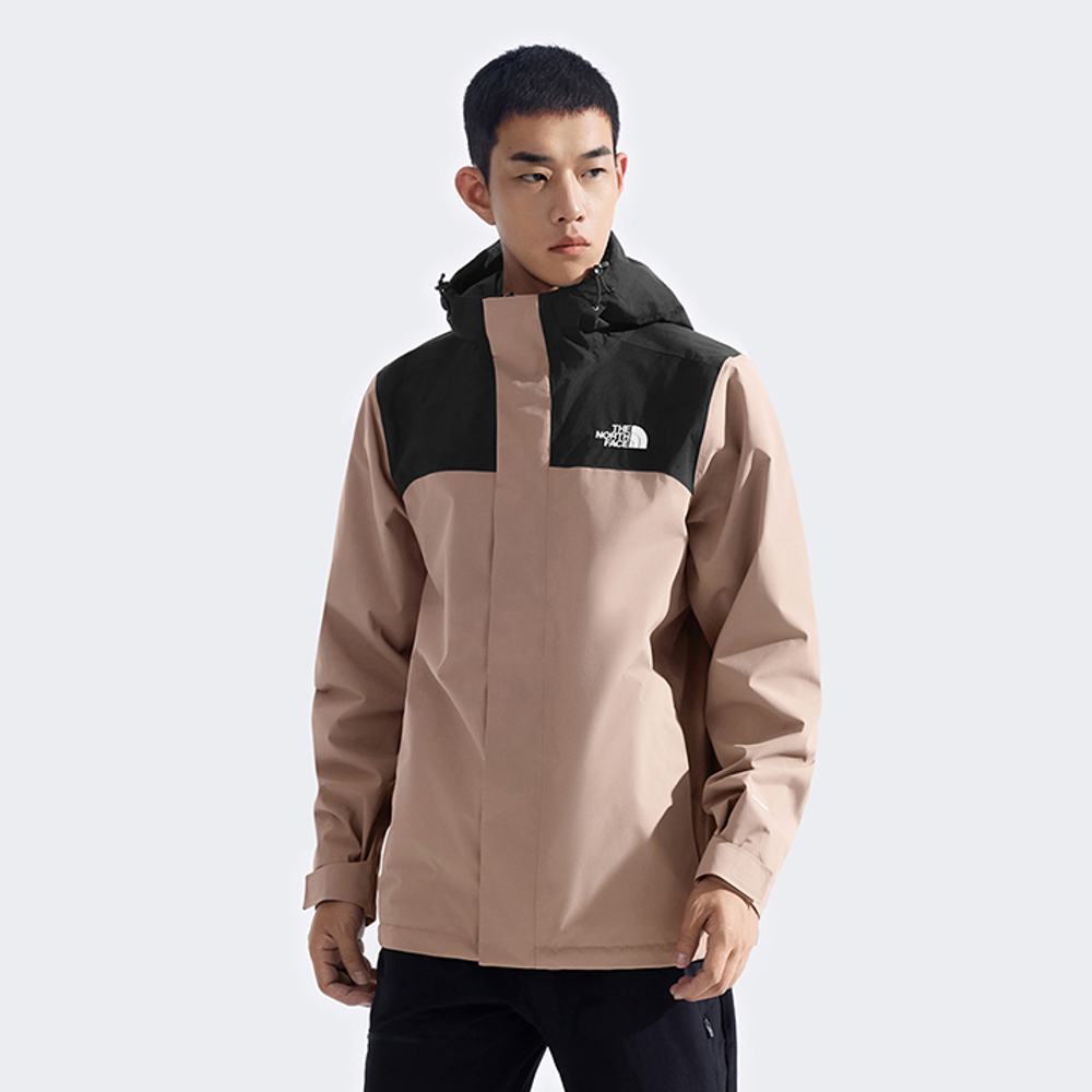 The North Face北面男款棕色DryVent防水透氣衝鋒衣｜8DX1DHL